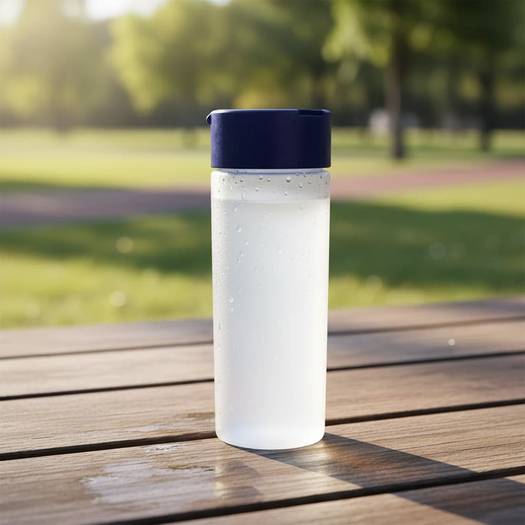Garrafa de Aguá 500 ml Branco Fosco