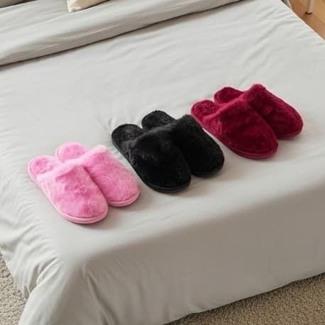 5 Pantufas de Pelúcia, Kit Promocinal, chinelo de maternidade, para a Família adulto e infantil
