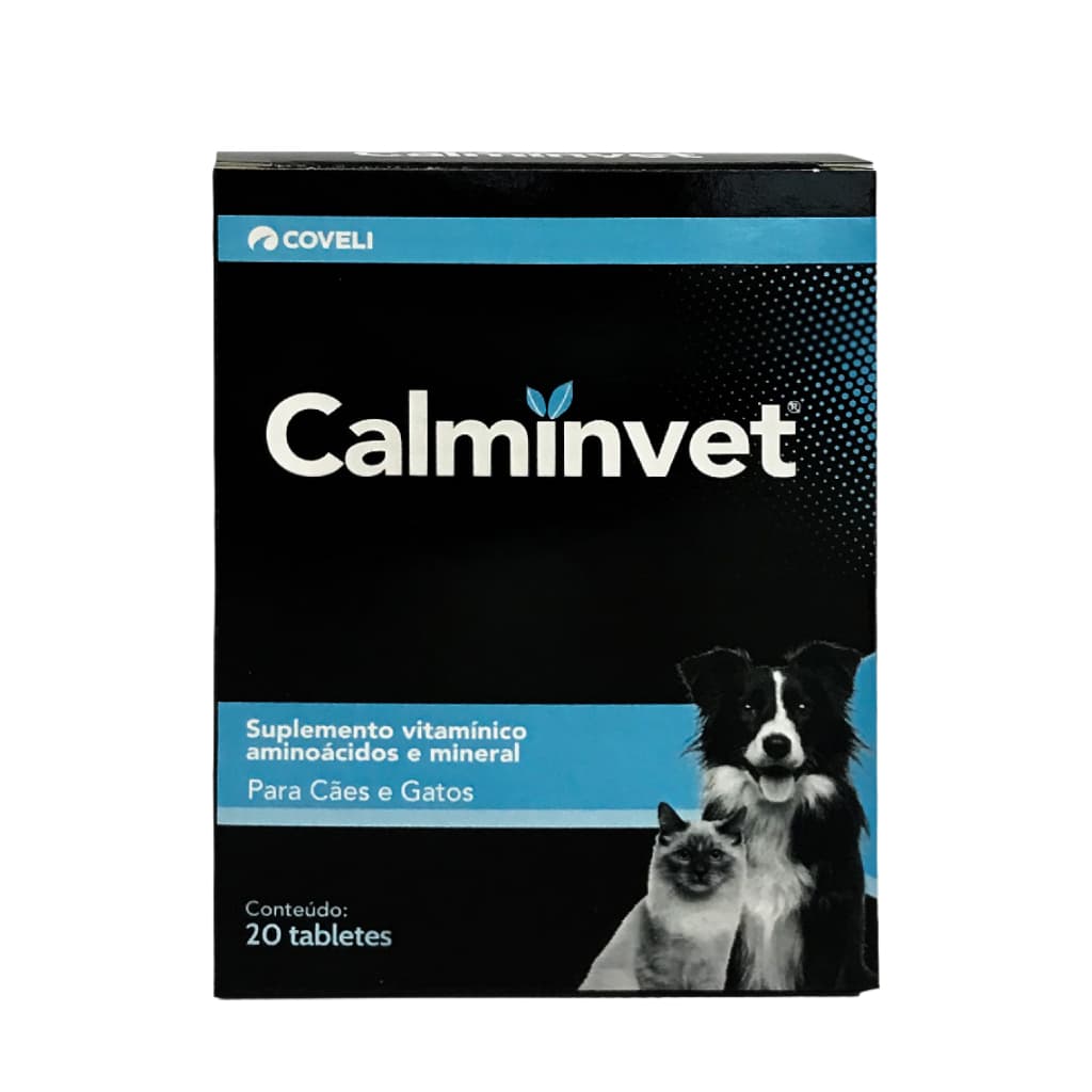 Calminvet suplemento para Cães e Gatos 20 tabletes