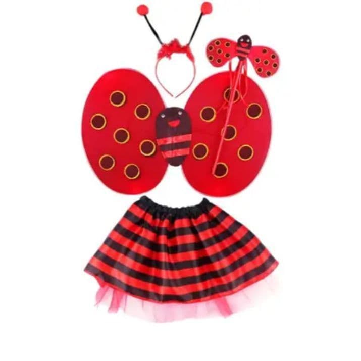 Fantasia infantil Joaninha 4 peças