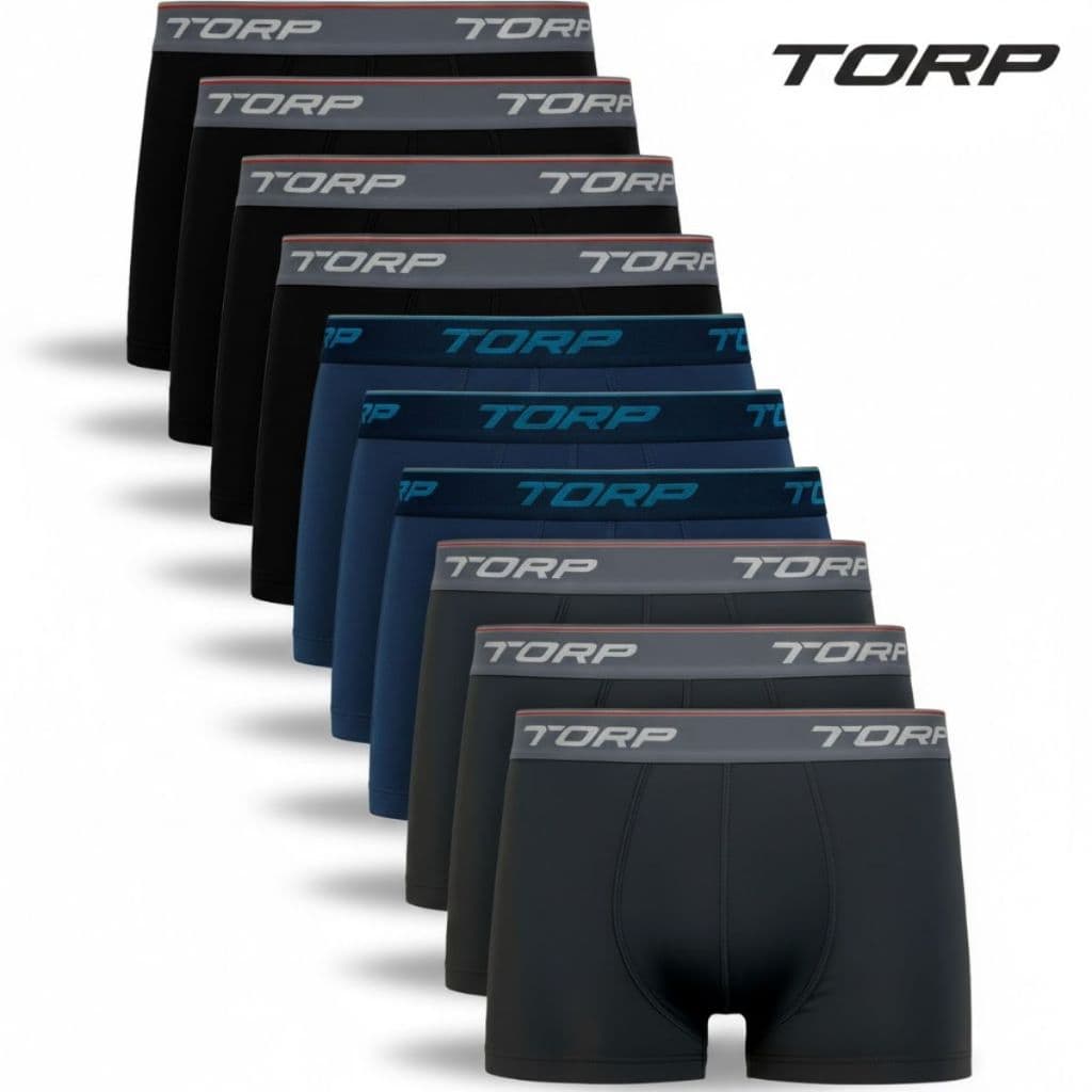 Kit 10 Cuecas Boxer Microfibra Torp Kit Cueca Box Sem Costura Cueca Masculina Respirável Atacado