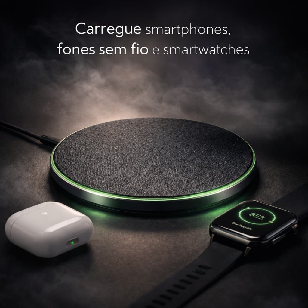 Carregador Sem Fio Indução Magnético Magsafe Rápido