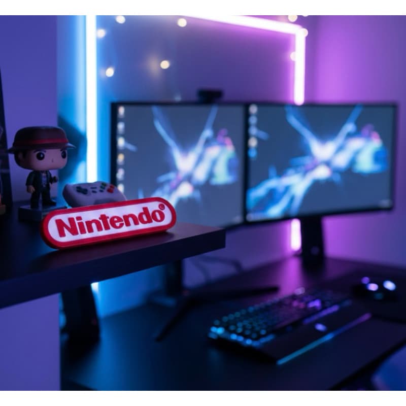 Placa decorativa inspirada em Nintendo