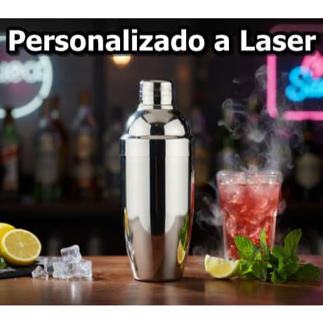 Coqueteleira Inox 750ml Personalizado a Laser - Exclusividade e Excelência.