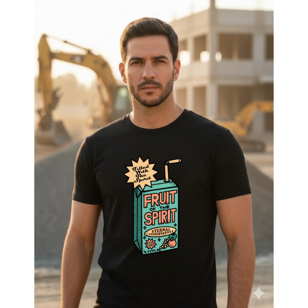 Camiseta Evangélica Algodão Malha 30.1 Tema Fruto Do Espírito