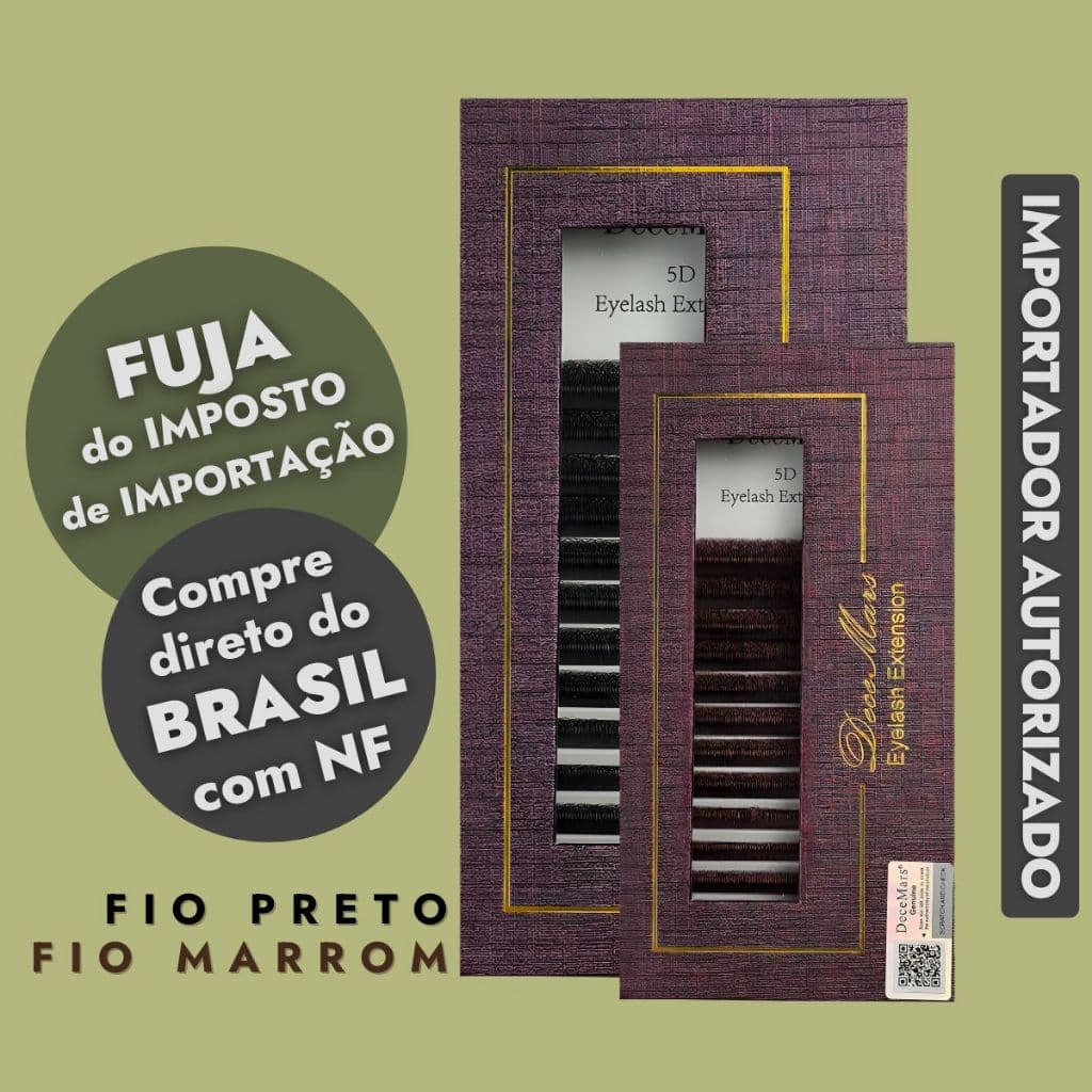 Cílios 5D W Decemars Preto ou Marrom Volume Egípcio Extensão De Cílios Tamanho Único ou MIX