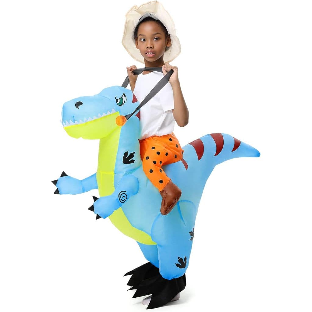 Fantasia Inflável Infantil Dinossauro P/ Festas, Eventos, Aniversários Temáticos