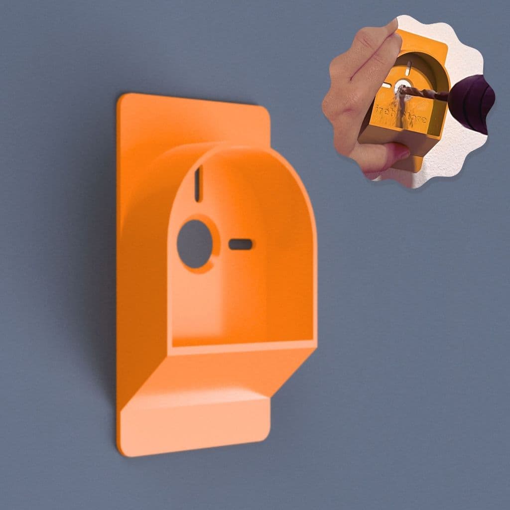 Coletor de Pó Universal p/ Furadeira Coletor de Resíduos Acessório para Instalação Reforma - 12cm X 7cm