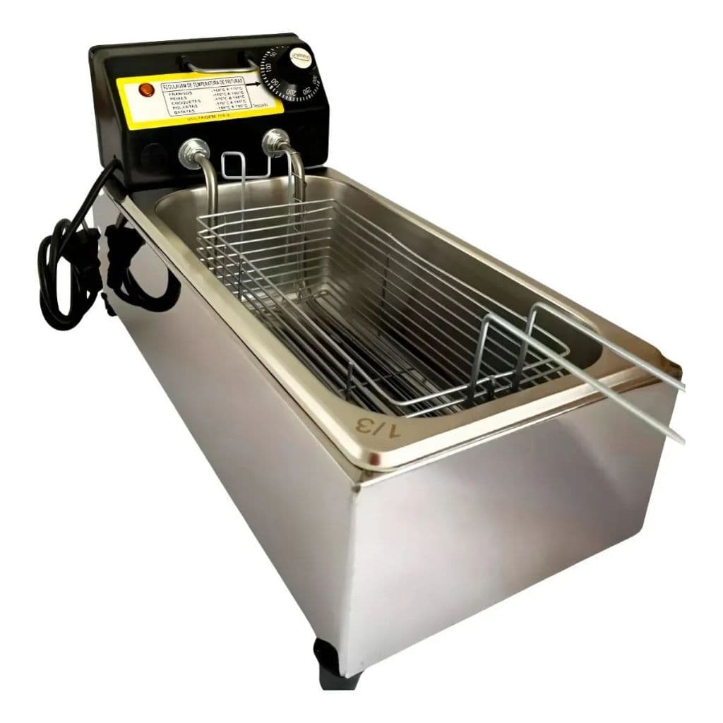 Fritadeira Elétrica Industrial Antichamas Inox 3,5L 220V