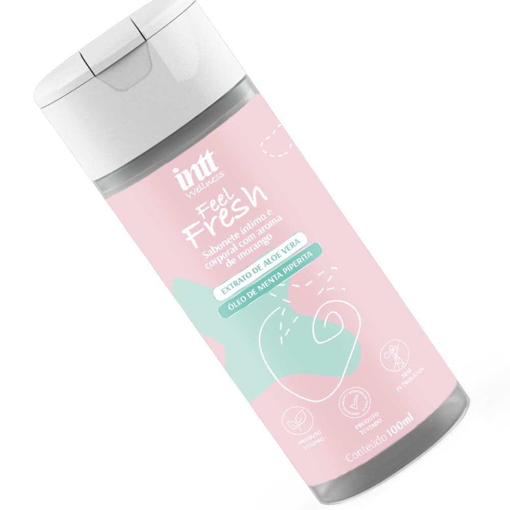 Sabonete Íntimo Unissex - Feel Fresh INTT  100ML Higiene, Frescor e Aromas Naturais