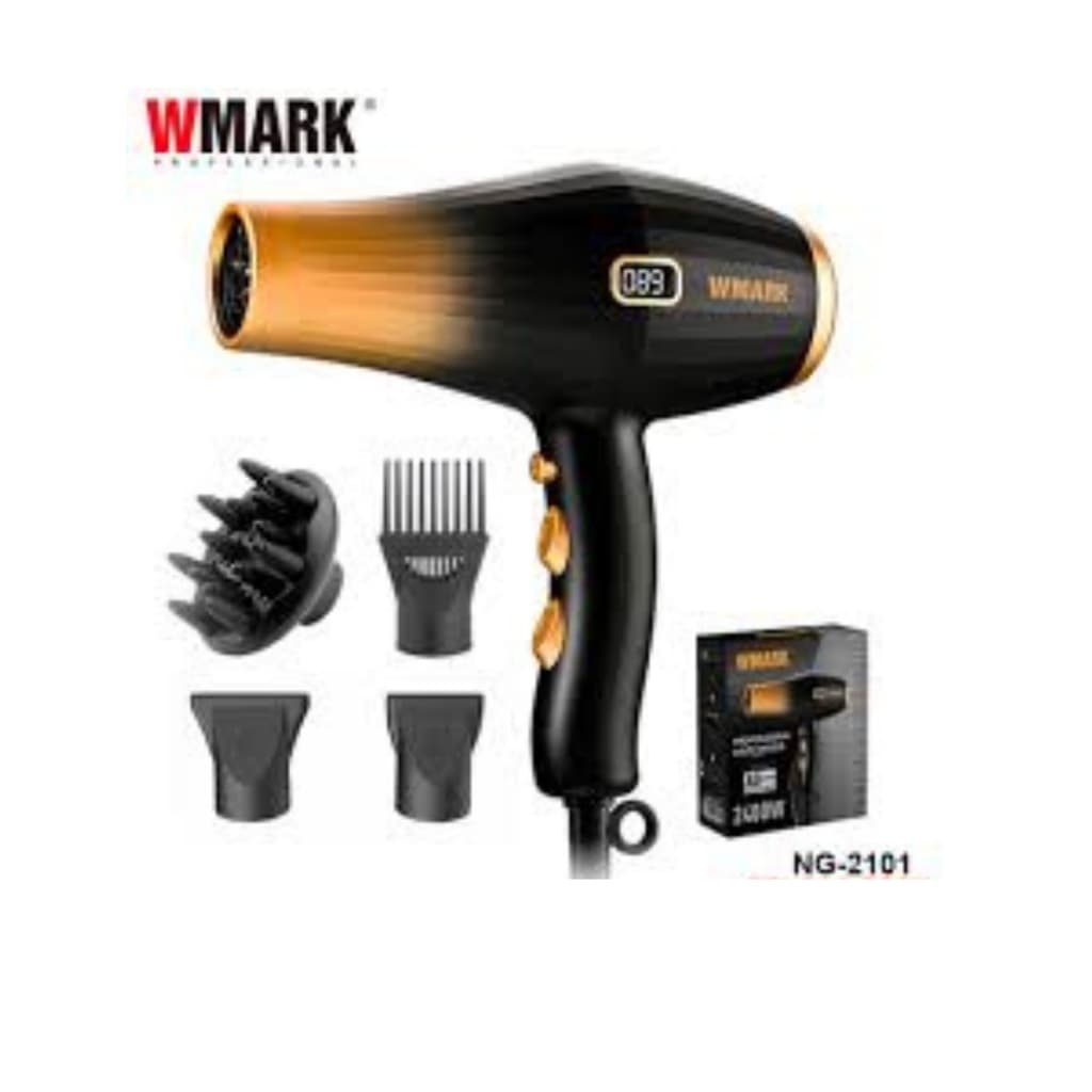 Secador De Cabelo Wmark Ng2101 Profissional Dourado