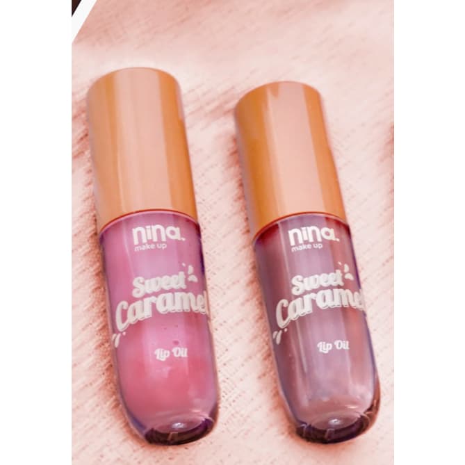 Lip Oil Sweet Caramel - Nina Makeup - Óleo Labial - 4ml