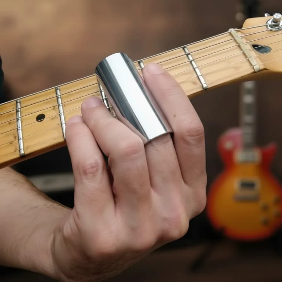 Slide De Metal Aço Inox Acessório Para Guitarra E Violão