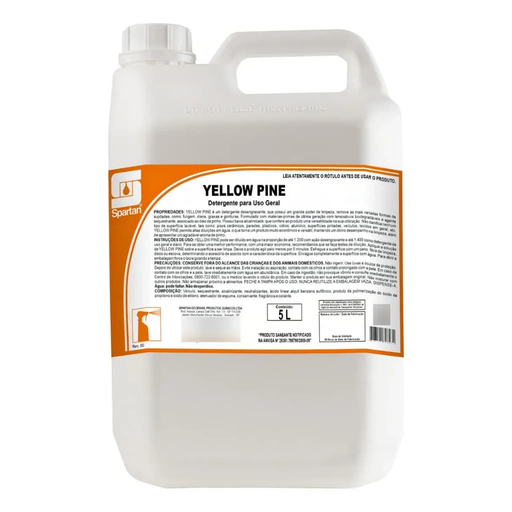 Spartan Yellow Pine Detergente Para Uso Geral 5 litros