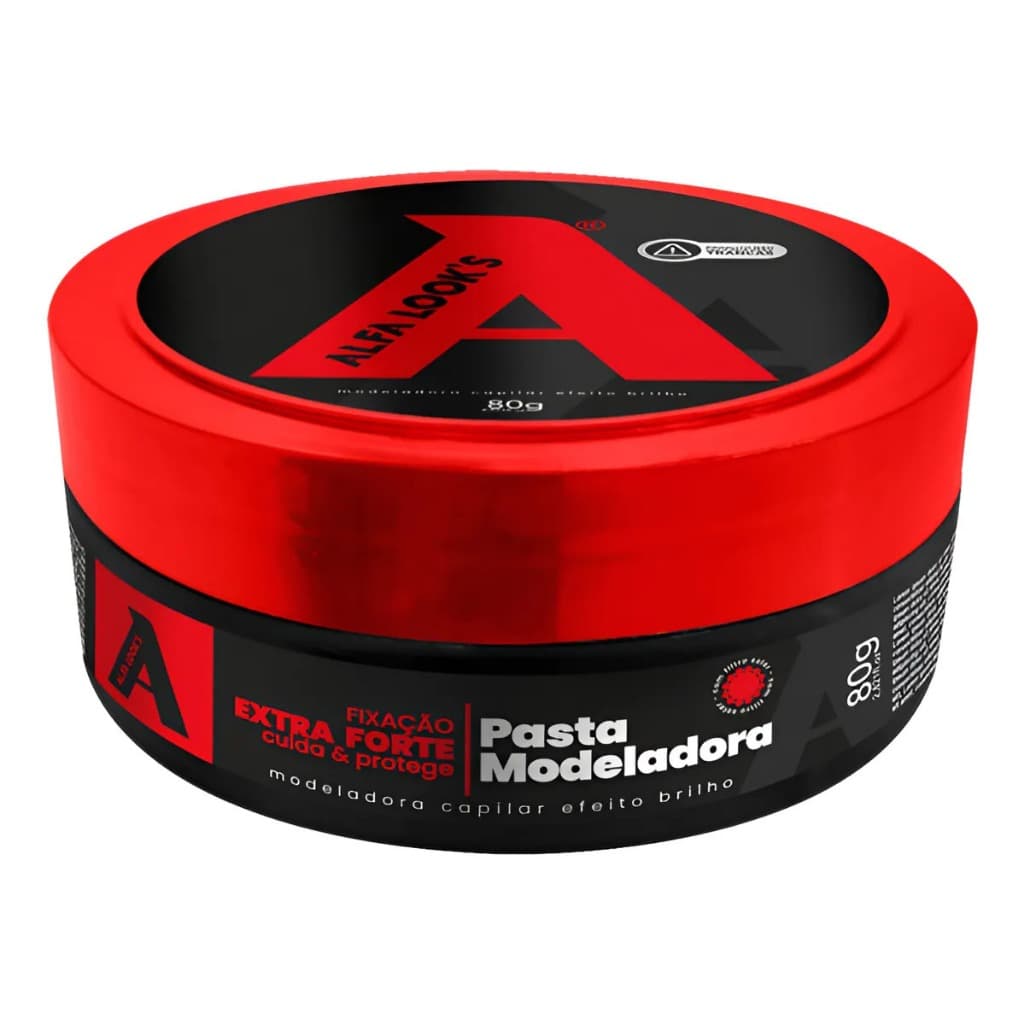 Pasta Modeladora Alfa Looks Extra Forte Efeito Brilho 150g