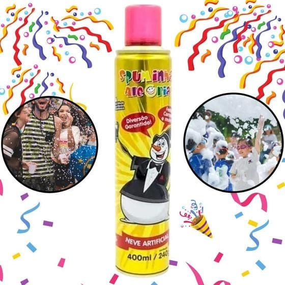 Espuminha Da Alegria Neve Artificial 400ml Festa Carnaval