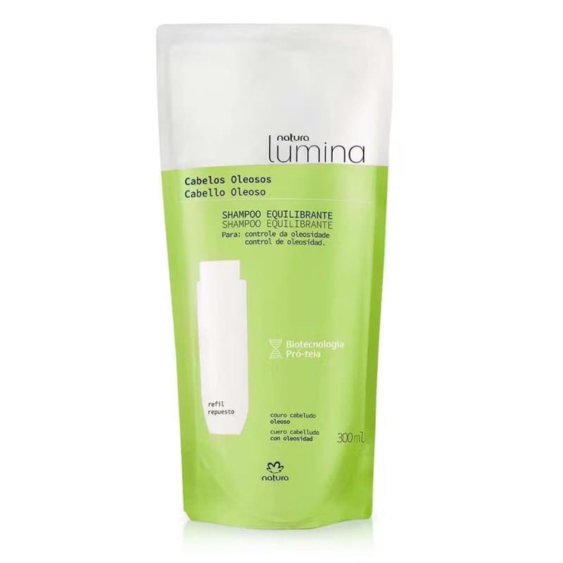 Refil Shampoo Equilibrante Natura Lumina Cabelos Oleosos Original