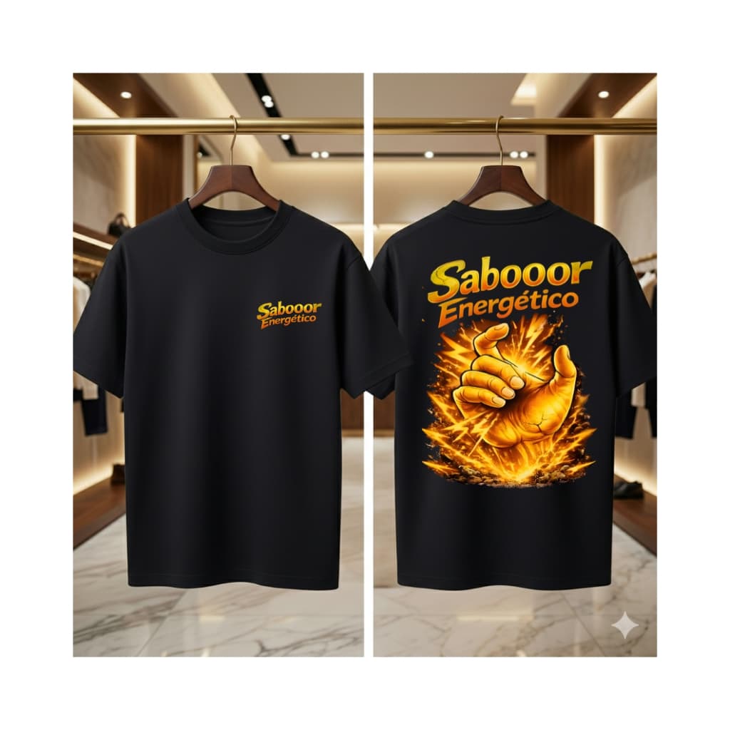 Camiseta SABOOOR ENERGÉTICO blasa meme camisa sabor moda jovem