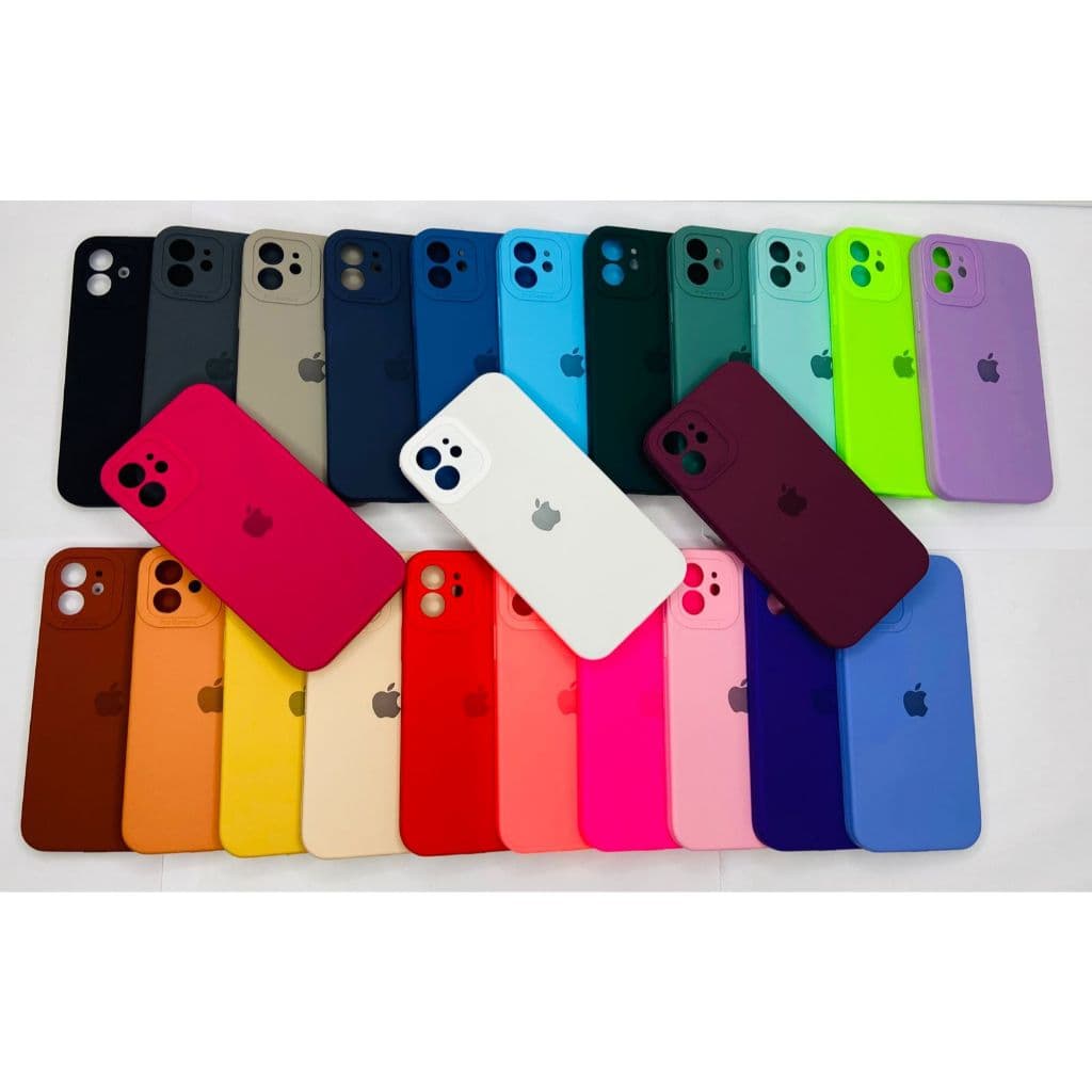 CAPA CAPINHA CASE PARA IPHONE 12 NORMAL A SILICONE INTERIOR AVELUDADA COM CÂMERA FECHADA