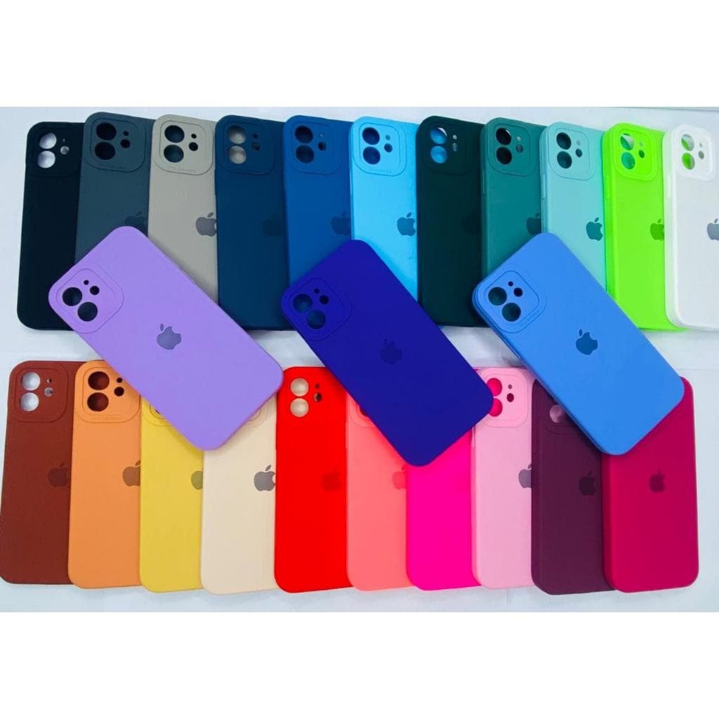 CAPA CAPINHA CASE PARA IPHONE 12 NORMAL A SILICONE INTERIOR AVELUDADA COM CÂMERA FECHADA