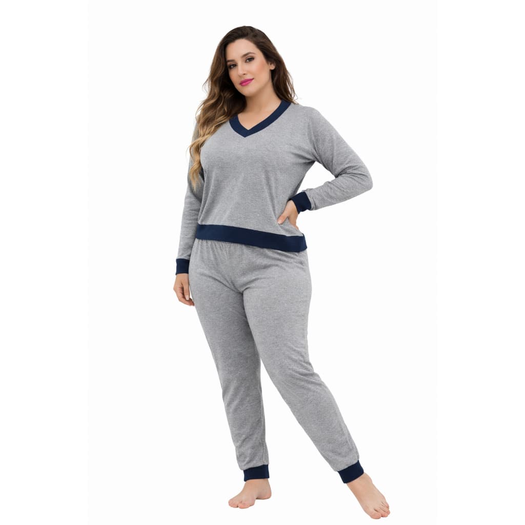 Pijama feminino de algodão longo  promoção, variados