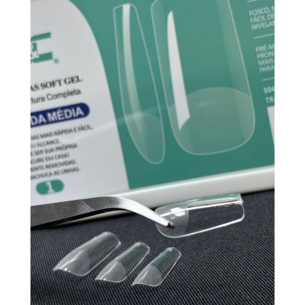 M&C - Soft Gel Postiça Quadrada Média - 504 peças