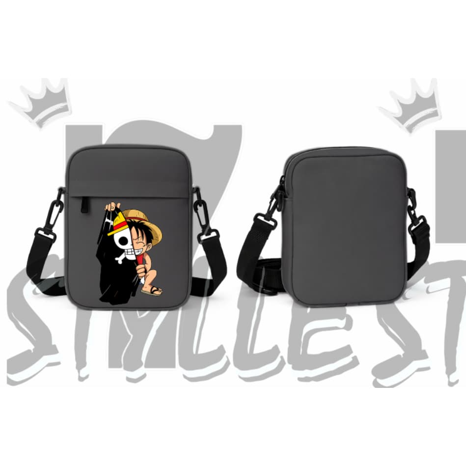 Bag Bolsa Transversal Shoulder Bag Luffy One Piece Diversas Cores Bolsa De Ombro Pochete Lateral Unissex