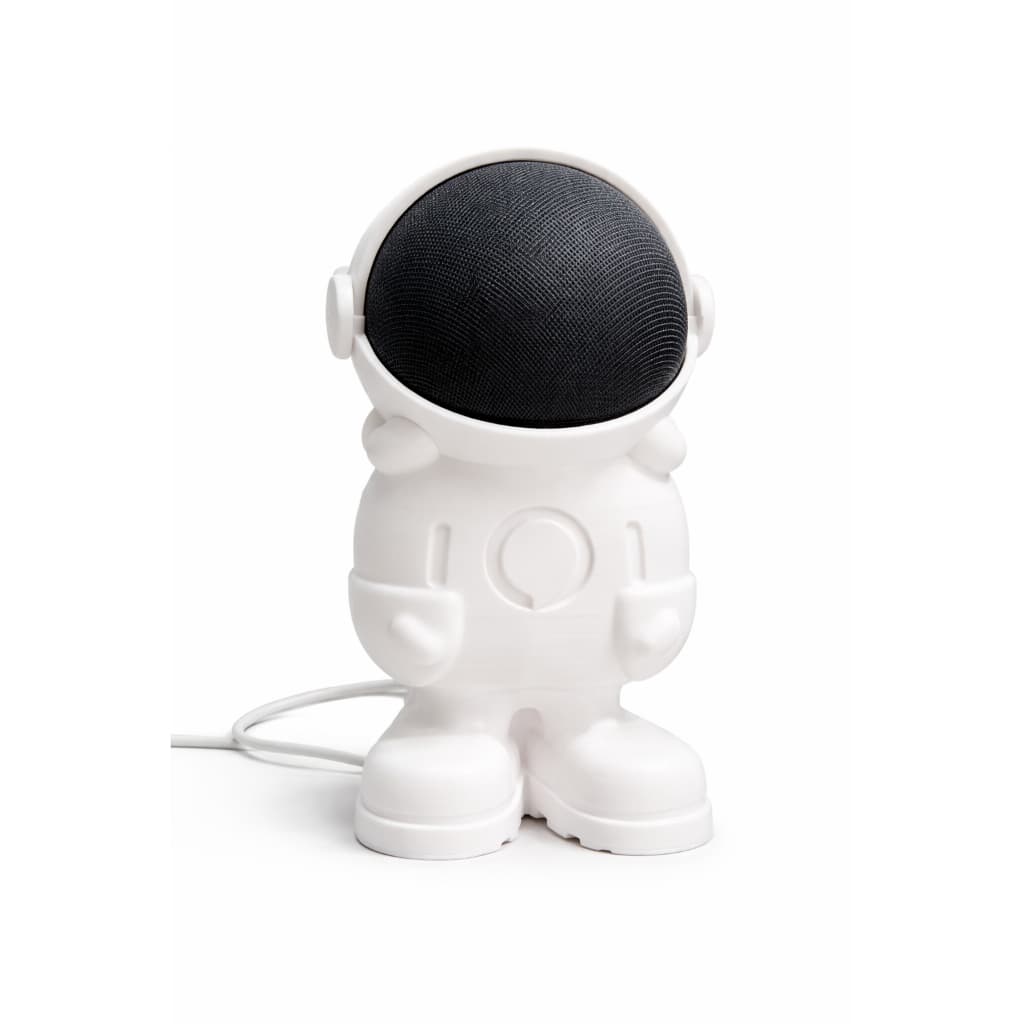 Suporte para Alexa Echo Dot 4 e 5 | Base Decorativa Astronauta | Compatível com Echo Dot com Relógio