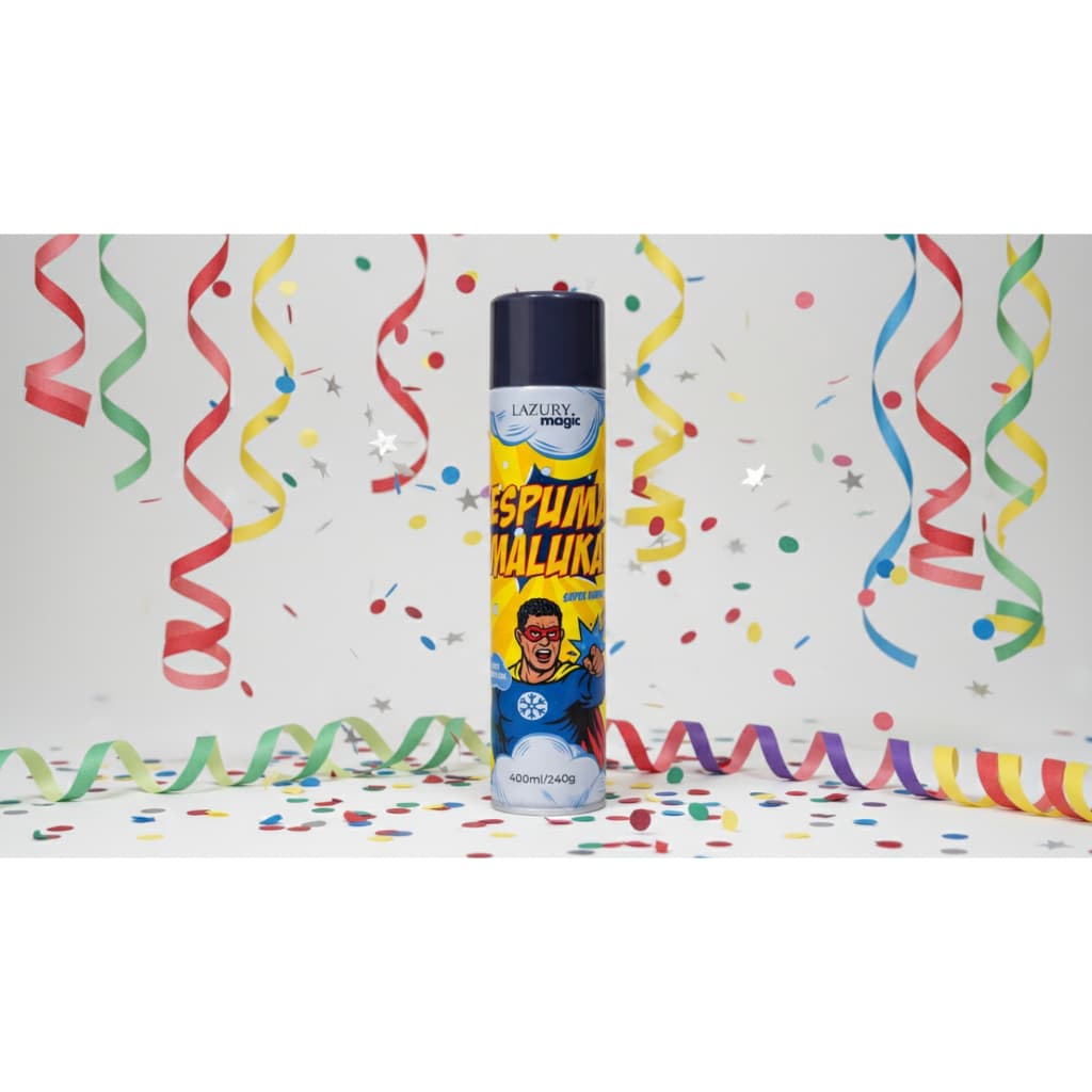 Kit  01 ou 03 Espumas De Carnaval Espuma Maluka Para Festas 400ml