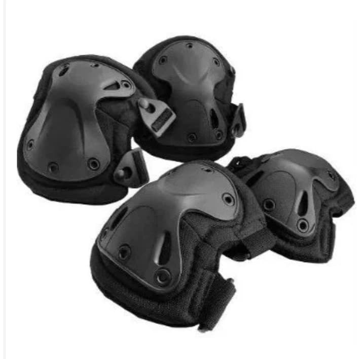 Kit Joelheira E Cotoveleira Tatica Capa De Proteção Esportiva Para Trabalho 2260  7738