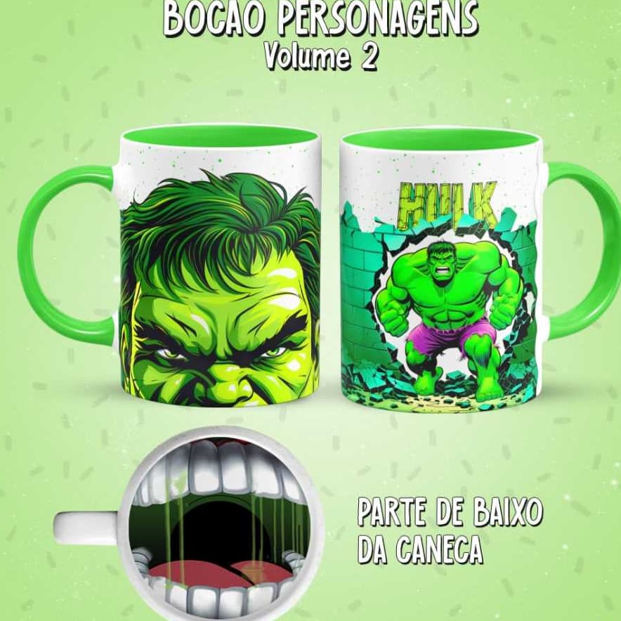 Caneca de Cerâmica HULK BOCÃO