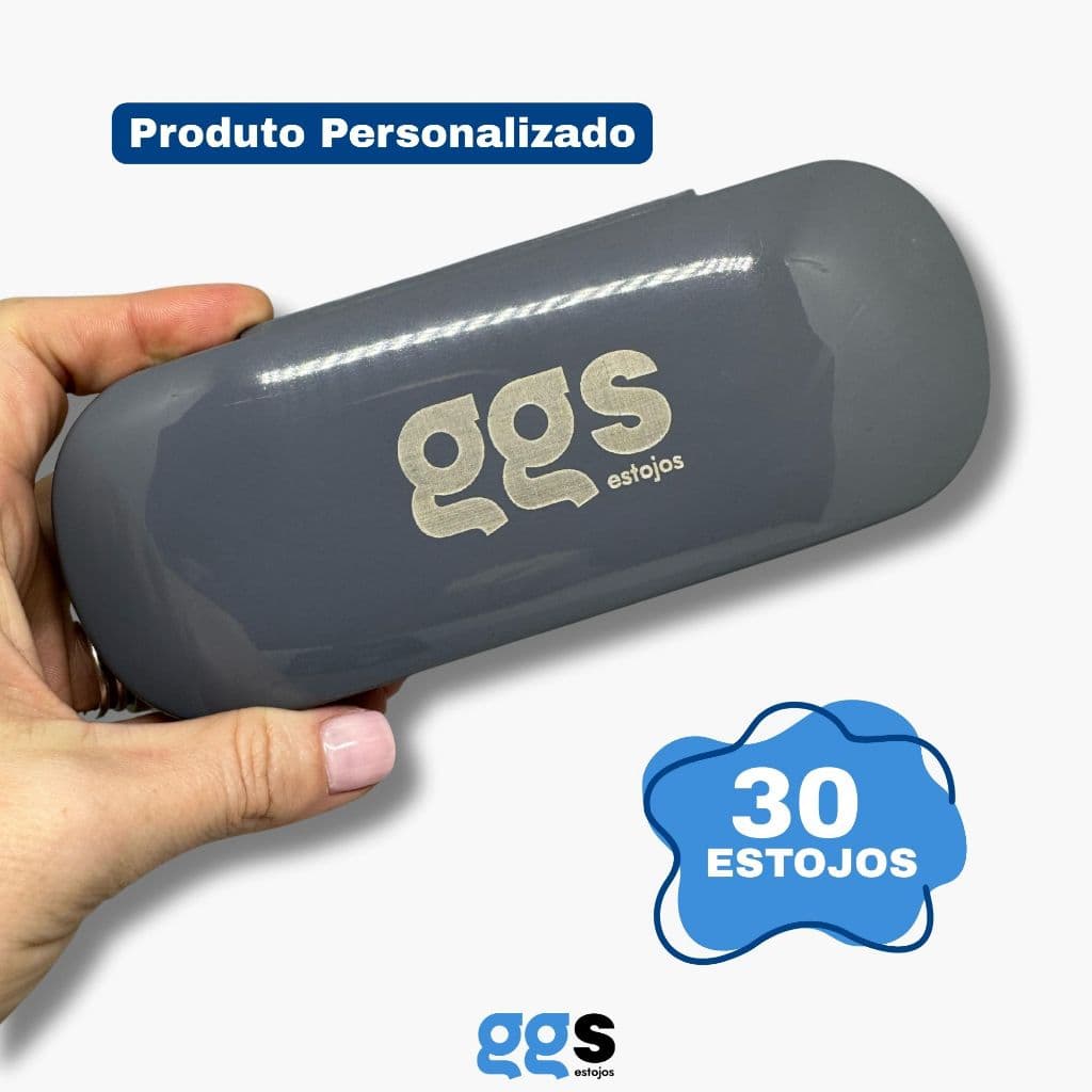 30 Estojos para Óculos Receituários Personalizados Daytona Com Forro Flocado