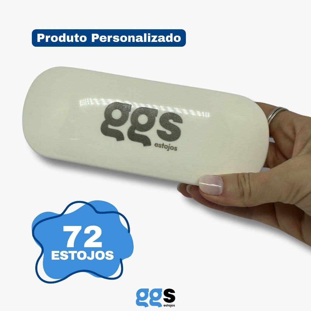 72 Estojos para Óculos Receituários Personalizados Daytona com Forro Flocado