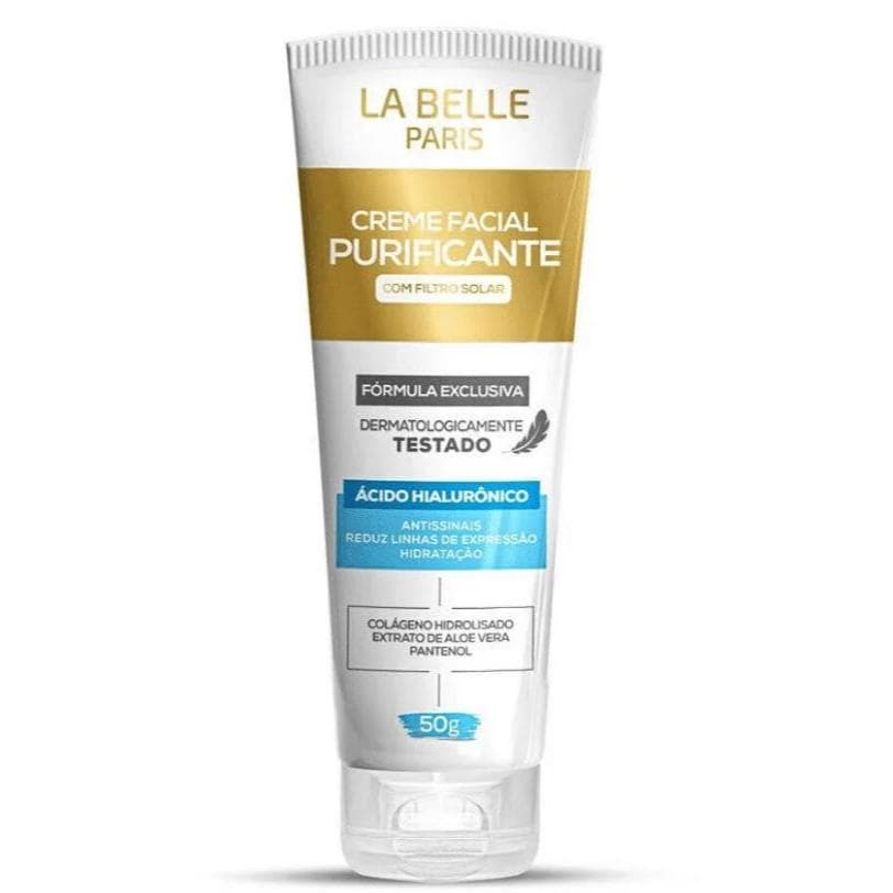 La belle Paris , Creme Facial Purificante La Belle Paris 50g com Ácido Hialurônico e Colágeno".