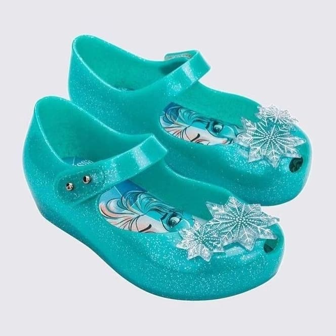 Mini Melissa Ultragirl + Disney Princess Azul Iriodin Glitter  - 100% Original.