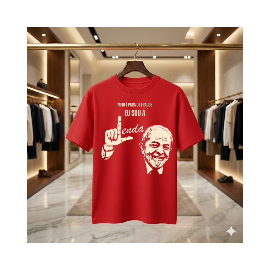 Camiseta EU SOU A LENDA blusa lula camisa PT presidente Lula