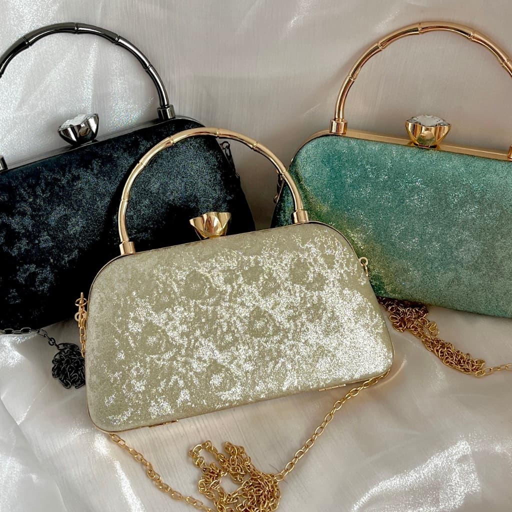 Bolsa Tiracolo / Carteira Feminina Com Glitter Para Festa / Banquete / Casamento WT188-51