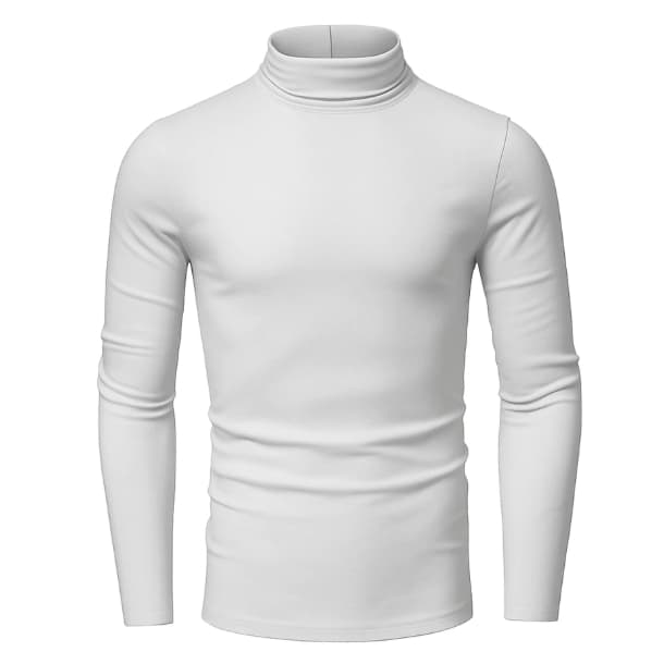 Camisa Blusa Masculina Manga Longa Camiseta Segunda Pele Proteção Solar Fator 50 UV Gola Alta