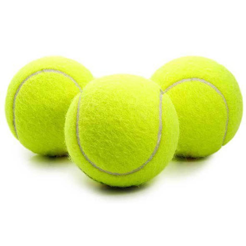 Bola De Tenis Com 3 Unidades Verdes Multiuso