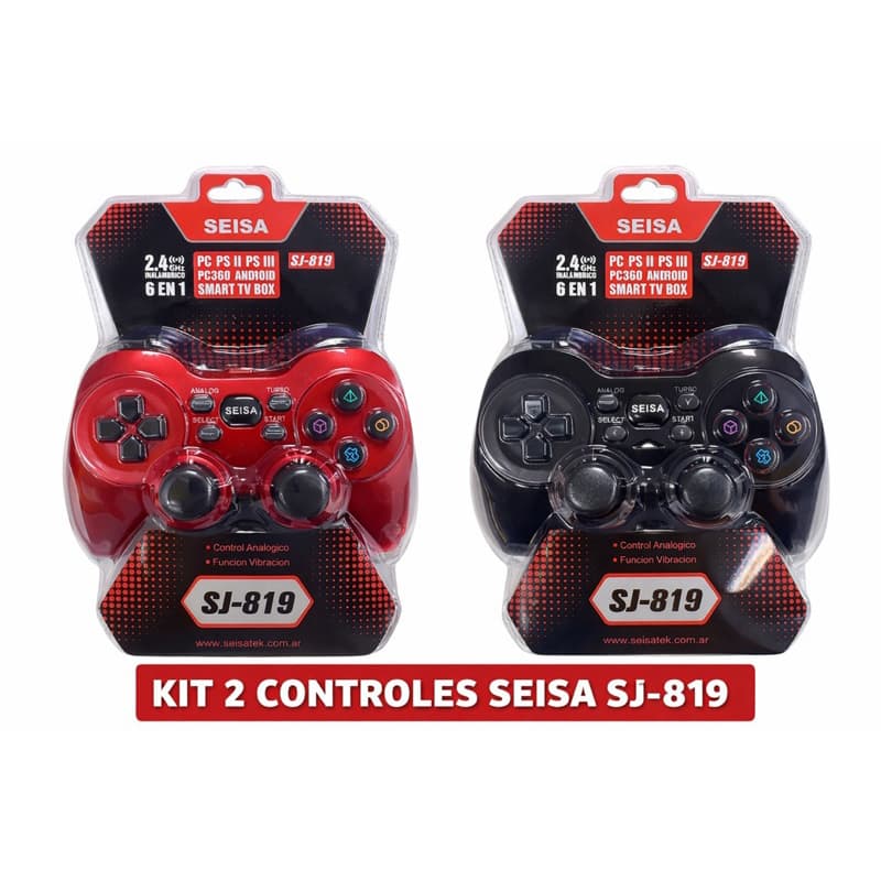 kit Controles sem Recarregavel fio para PC, Ps3, ps2 Celular Android, Tablete e Box Tv.