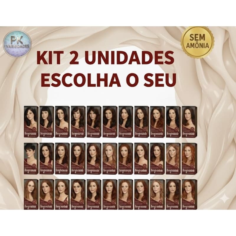KIT 2 UNIDADES TONALIZANTE  SEM AMÔNIA BURGUESINHA PROBELLE