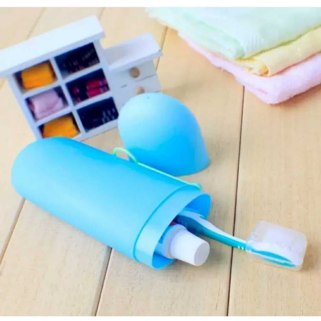 Kit Porta Escova De Dente/creme Dental Portátil Capsúla - Clink