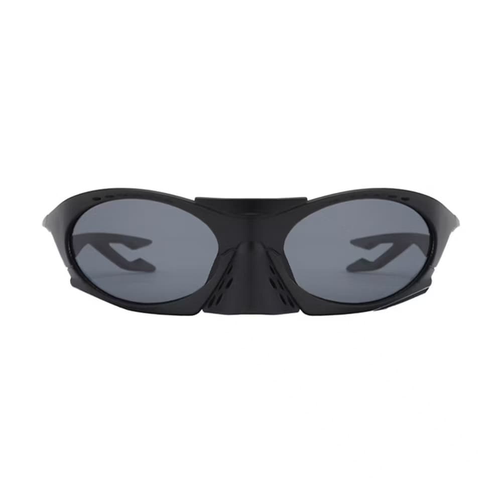 Óculos de Sol Masculino Esportivo – Armação Cinza, Lentes Polarizadas Espelhadas UV400 + Estojo