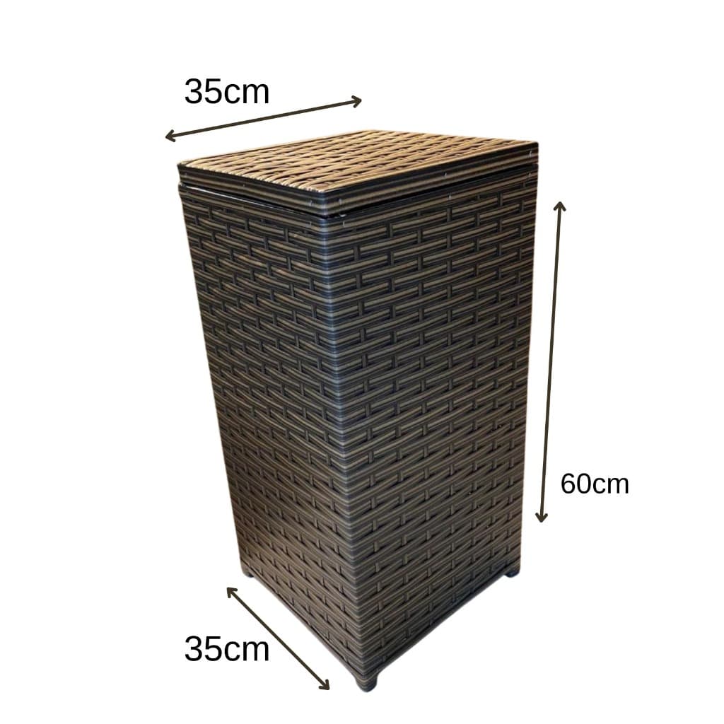 Cesto De Roupa Suja -S- Roupeiro de Fibra Sintética vertical 60 litros 35X35X60, Organizador Lavanderia S