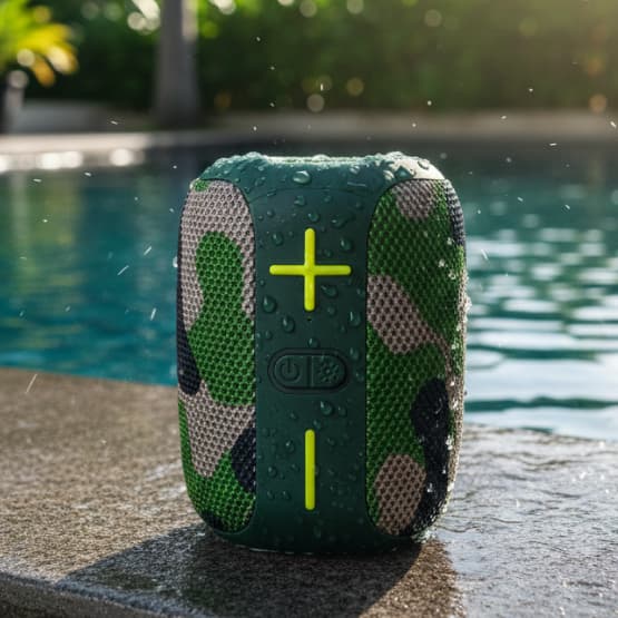 Caixa De Som Portátil Bluetooth 50W Potente TWS / USB / SD / FM/IPX5 À Prova D'água