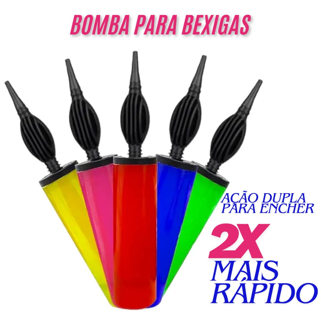 Bomba Manual para Balões com Enchimento Duplo