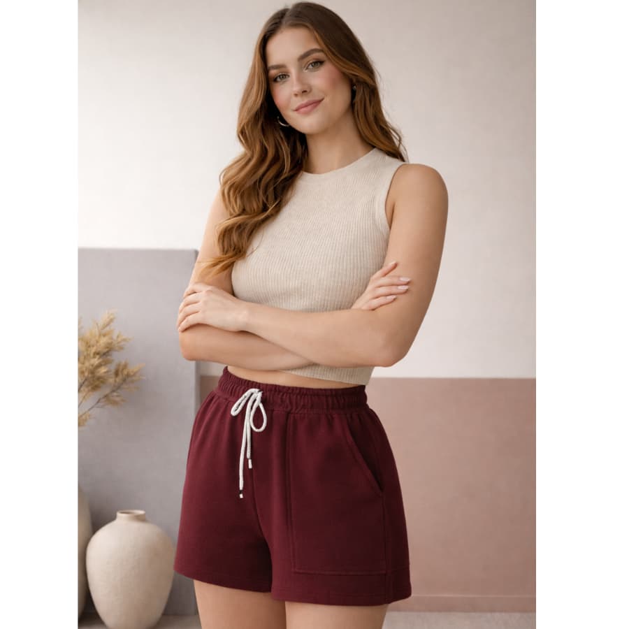 SHORT FEMENINO DE ALGODÃO CASUAL