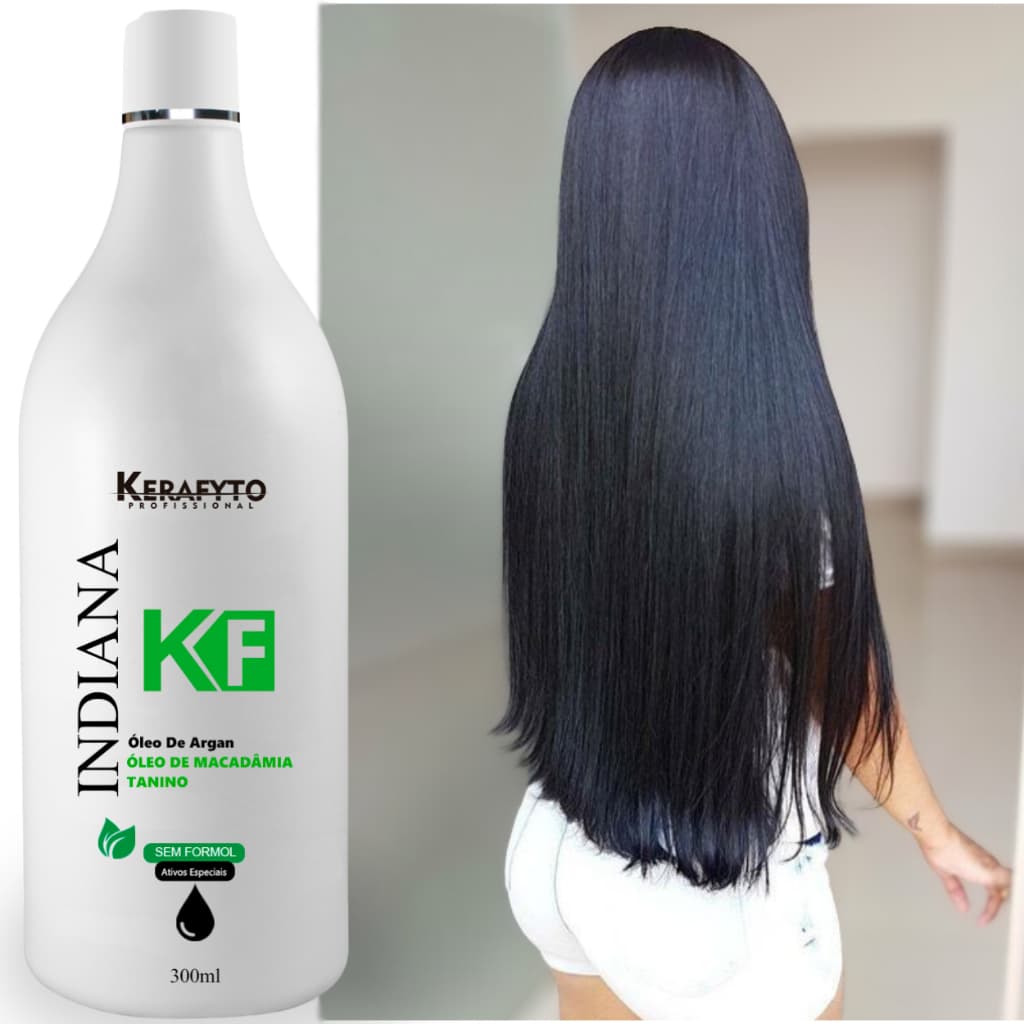 Progressiva Indiana Orgânica Sem Formol 300ml -  Alisa Ate 100% Na Primeira Aplicação 💚