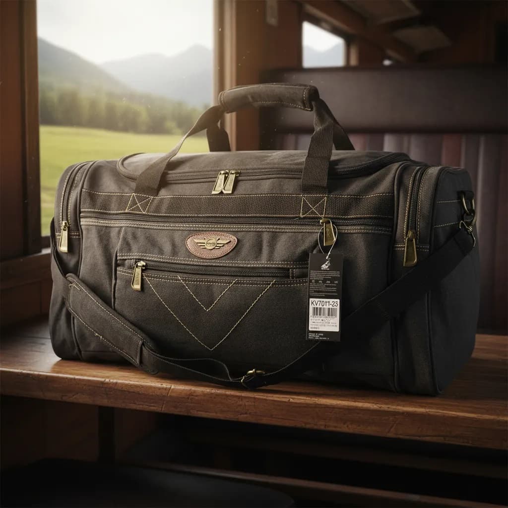 Bolsa Mala De Viagem Grande Transversal Lona 50 Litros