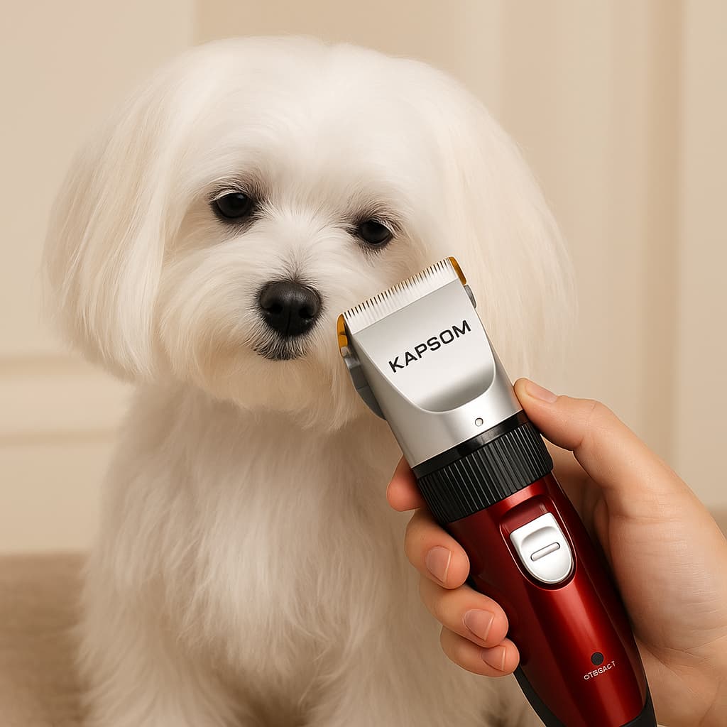 Máquina de Tosa Aparador de Pelos Pets Cachorro Gato Silencioso Recarregável Bivolt Kapbom KA-3631